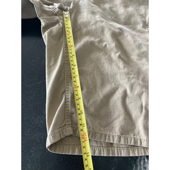 Lr Geans 100% Cotton men's khaki cargo shorts 42 - Picture 9 of 9